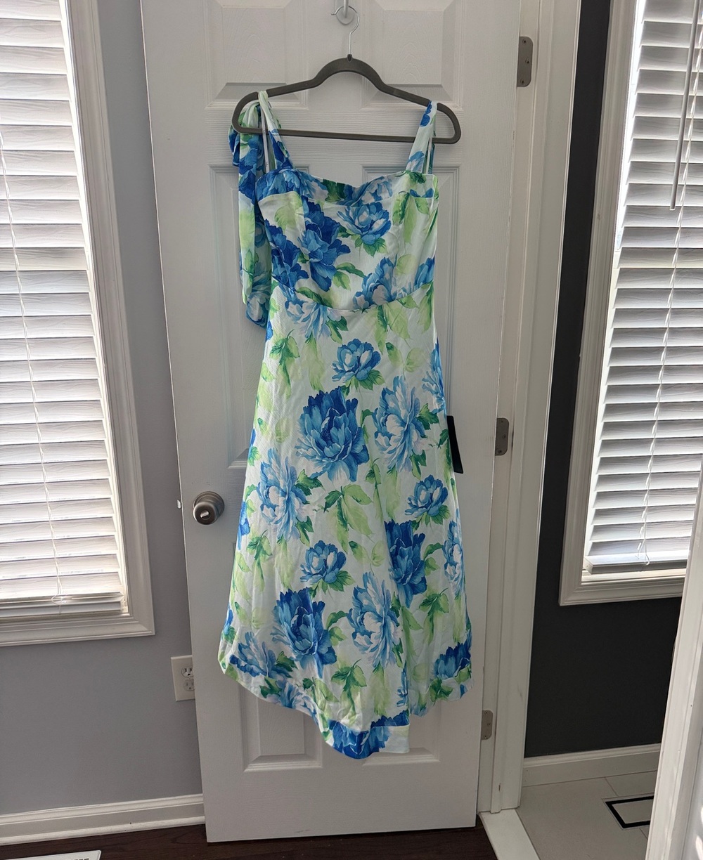Lulu's Fleurette Floral Midi Dress